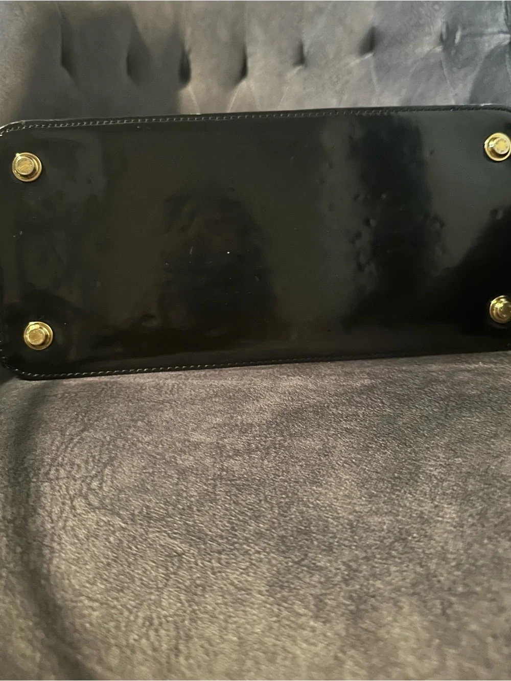 Louis Vuitton Black Dora PM Malletage